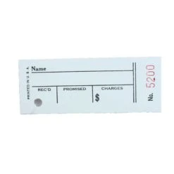 Printed Job Repair Tags With Claim Checks 2 7/8 X 2 3/8 Inches Box Of 100 6 Printed Job Repair Tags With Claim Checks 2 7/8 X 2 3/8 Inches Box Of 100 -Bergeon Shop 61.250photo3 42956.1659442874