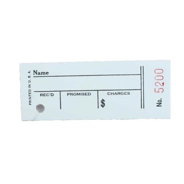 Printed Job Repair Tags With Claim Checks 2 7/8 X 2 3/8 Inches Box Of 100 3 Printed Job Repair Tags With Claim Checks 2 7/8 X 2 3/8 Inches Box Of 100 - Image 3