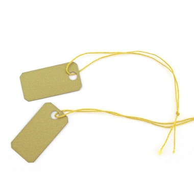 Arch Crown String Tags - (23mm X 11mm) Gold Pkg Of 250 1 Arch Crown String Tags - (23mm X 11mm) Gold Pkg Of 250