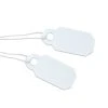 Arch Crown String Tags - 21mm X 9mm White With White String Pkg Of 250