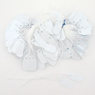 Arch Crown String Tags - 21mm X 9mm White With White String Pkg Of 250 2 Arch Crown String Tags - 21mm X 9mm White With White String Pkg Of 250 - Image 2