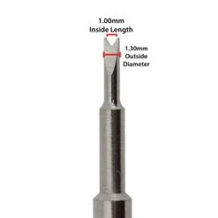 Bergeon 6767-AF Replacement Forked End Tip For Swiss Spring Bar Tool Stainless Steel