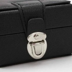Gem Parcel And Diamond Paper Box Large Black Leather Storage Case -Bergeon Shop gem parcel box 75.085photo5 20140.1659442846