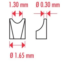 Replacement Tip For Horotec Watch Bracelet Springbar Pliers-90816 6 Replacement Tip For Horotec Watch Bracelet Springbar Pliers-90816 -Bergeon Shop spring bar tweezer tip 59.629.03photo3 09114.1658723470